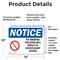 Signmission No Smoking Violation Disciplinary Action OSHA Notice Sign, Vinyl Decal, 14in W x 10in L, 2PK OS-2PACK-NS-D-1014-L-16190 - alternate 2
